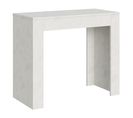 Console Extensible 90x42/302 Cm Emy Blanc Spatulé