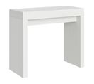 Console Extensible 90x40/300 Cm Roxell Frêne Blanc