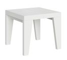 Table Extensible 90x90/246 Cm Naxy Frêne Blanc