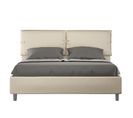 Lit Rembourré Sans Sommier 160x210 Similicuir Taupe Sleeper