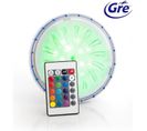 Gre Projecteur - LED Couleur - Pour Piscines Hors-sol Paroi En Acier/métal