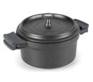 Cocotte Ronde En Fonte Émaillée 20cm Noir - 25921