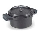 Cocotte Ronde En Fonte Émaillée 24cm Noir - 25925