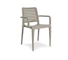 Fauteuil De Jardin En Polypropylène Renforcé Taupe - Park