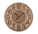 Horloge Murale Pour La Cuisine, Pendule Pour Salon Ashburton 58x3x58cm,bois, Marron