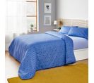 Housse De Couette 100% Coton 150 Fils Bleu 240x260cm