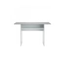 Table Auxiliaire Aaron Extensible L120 X P35/70 cm -  Blanc / Béton