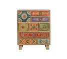 Meuble D'appoint - Bois De Manguier - Multicolore - 63 X 52 X 30 Cm