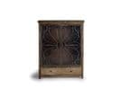 Vitrine En Bois Manguier Marron Vieilli