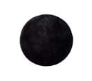 Tapis Intérieur Diam.120 Cm Noir Rond Fox Shaggy Uni