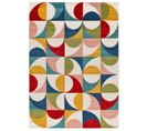 Tapis Extérieur 80x150 Cm Multicolore Rectangulaire Mila Géométrique Avec Relief