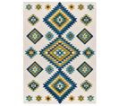 Tapis Extérieur 120x170 Cm Multicolore Rectangulaire Mila Ethnique Avec Relief