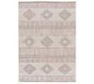 Tapis Intérieur 77x150 Cm Beige Rectangulaire Element Ethnique Avec Relief