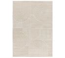 Tapis Intérieur 120x170 Cm Crème Rectangulaire Verona Géometrique Avec Relief