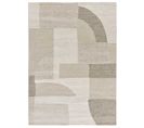 Tapis Intérieur 120x170 Cm Crème Rectangulaire Verona Géometrique Avec Relief