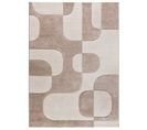 Tapis Intérieur 160x230 Cm Crème Rectangulaire Lena Géometrique