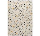 Tapis Intérieur 133x190 Cm Blanc Rectangulaire Adra Géométrique