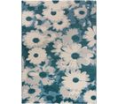 Tapis Intérieur 140x200 Cm Bleu Rectangulaire Monic Floral