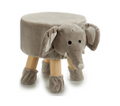 Tabouret Enfant Elephant Repose Pieds Tabouret Rembourre Pouf Rembourre 47x29x30cm