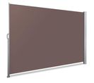 Paravent Retractable 1.4x3m Avec Housse De Protection Marron