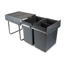 Poubelles De Recyclage Recycle Pour La Cuisine, 2 X20 L, Fixation Inférieure Et Extraction Manuel.