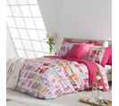 Housse De Couette Lille  Rose/violet/jaune/vert 200x200 cm