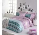 Housse De Couette Elyse  Rose/vert/bleu 260x240 Cm