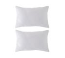 Lot De 2 Housses De Coussin Jacquard Tevere-b 30x50 Cm Blanc