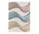 Tapis Abstrait Plat Moderne Coloré Delmaire Multicolore 160x230