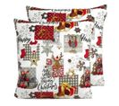 Housse De Coussin En Velour De Noël Naive 60x60 Cm (2)