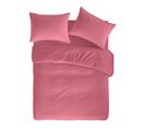 Housse De Couette 100% Coton Casual 140x200 Cm Rose Foncé