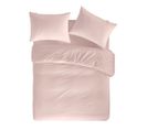 Housse De Couette 100% Coton Casual 155x220 Cm Rose