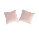 2 Taies D'oreiller 100% Coton Casual 80x80 Cm Rose