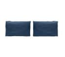 2 Taies D'oreiller 100% Coton Casual 50x75  Cm Bleu