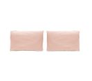 2 Taies D'oreiller En Percale De Coton Pure 50x75  Cm Rose