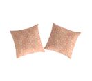 Lot De 2 Taies D'oreiller En Coton Mika B 65x65 Cm Orange