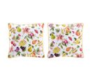 Lot 2 Housses Coussin En Coton Sella 50x50 Cm Multicolore