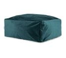 Pouf Uni Carré Moderne Velvet Corso Bleu Marine 50x50x25