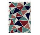 Tapis Abstrait Plat Design Multicolore Adame Multicolore 140x200