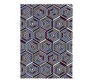 Tapis Graphique Multicolore Moderne Plat Concentric Multicolore 80x150