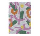 Tapis Peinture Abstrait Multicolore Plat Cosmit Multicolore 80x150