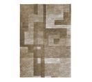 Tapis Marron Graphique Moderne Plat Cubik Marron 120x170