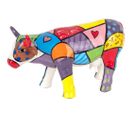 Vache En Dolomite Peinture Multicolore