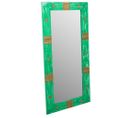 Miroir En Bois Vert 52x1,5x113,5h