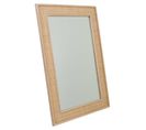 Miroir En Bois Et Grille Marron 70x2.5x100h