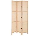 Paravent En Bois Et Grille Marron (40x3)x2.5x200h