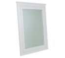 Miroir En Bois Laqué Blanc 70x3x90h