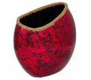 Vase En Céramique Rouge 35x18,5x37,5h