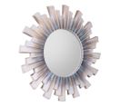 Miroir En Relief Blanc 55x55x2.5h