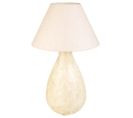 Lampe De Table En Métal Couleur Crème 33x33x60h